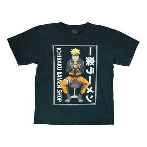 NARUTO SHIPPUDEN Ichiraku Ramen Shop T-Shirt Size‎ Large Black